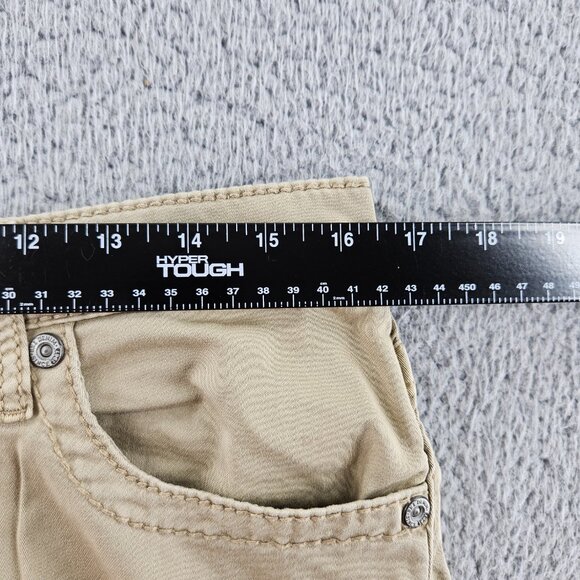 BKE Buckle Pants Mens 32 (33x29) Short Khaki Tyler Straight Chino Stretch - Picture 8 of 15